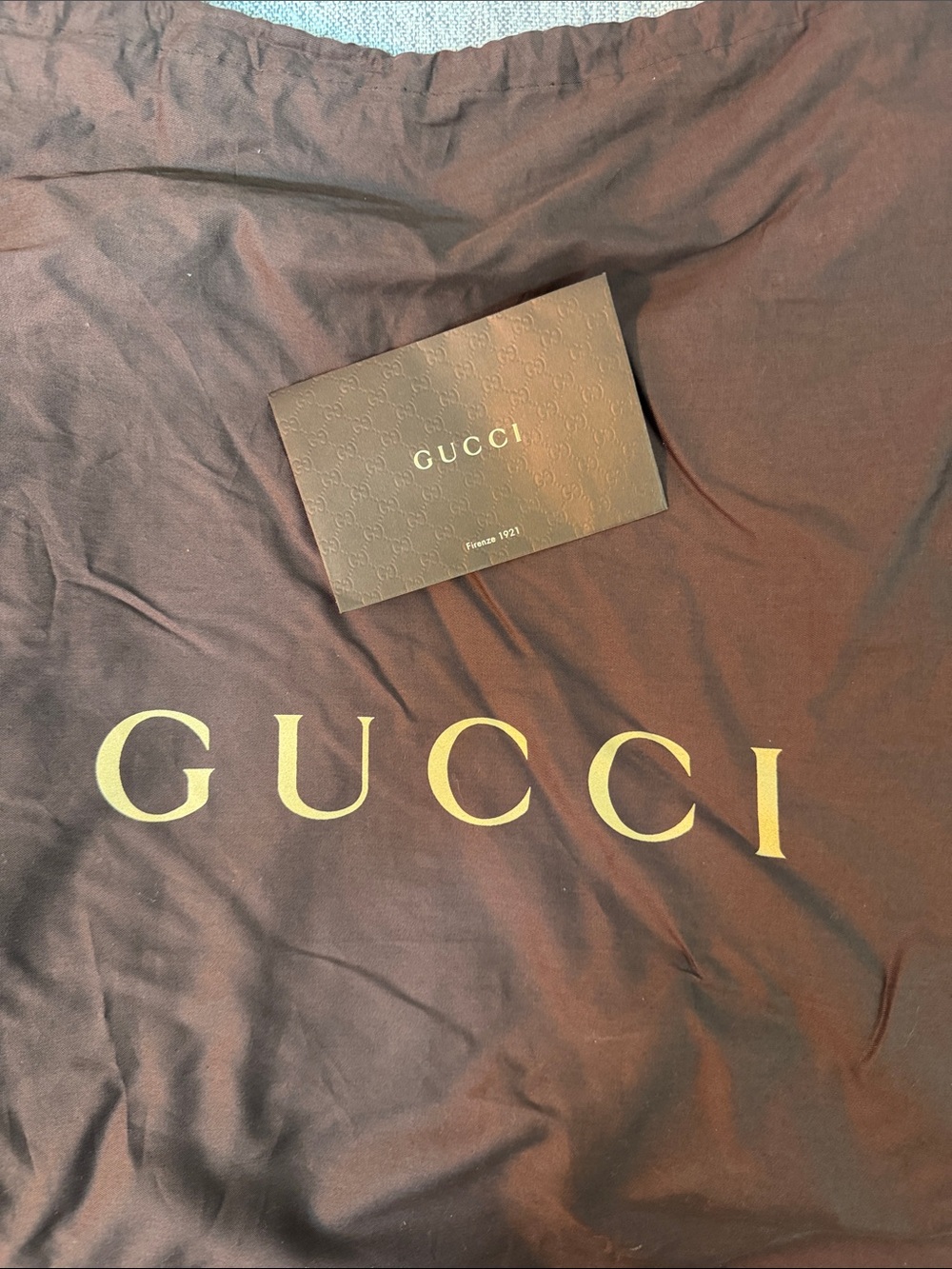 Authentic Gucci Red Pebbled Leather Drawstring Backpack - Picture 9 of 9
